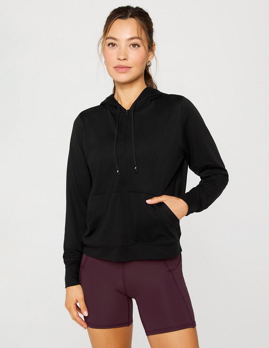 SUDADERA REGULAR, XCH, NEGRO