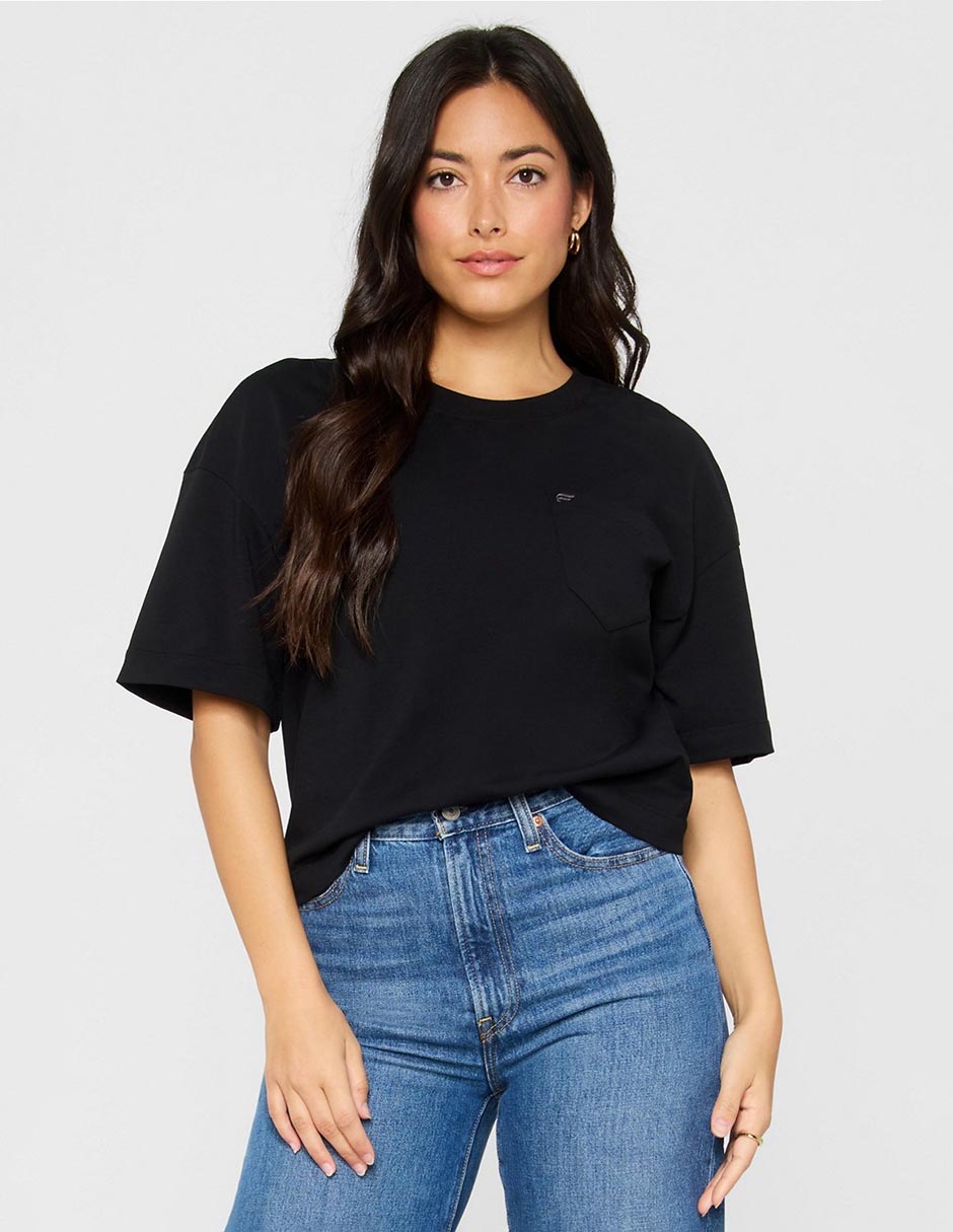 Playera manga corta cuello redondo para mujer 1