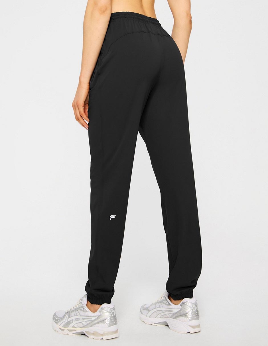 Pants straight con jareta para mujer