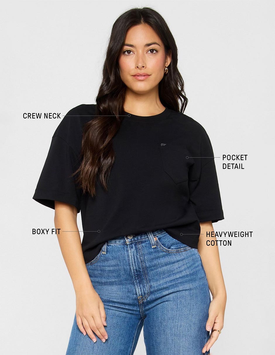 Playera manga corta cuello redondo para mujer