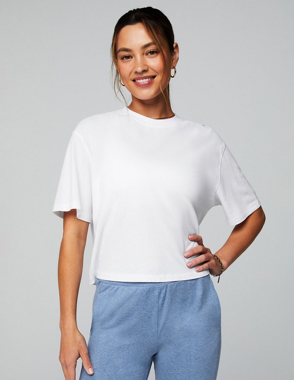 Playera manga corta cuello redondo para mujer Playera manga corta cuello redondo para mujer