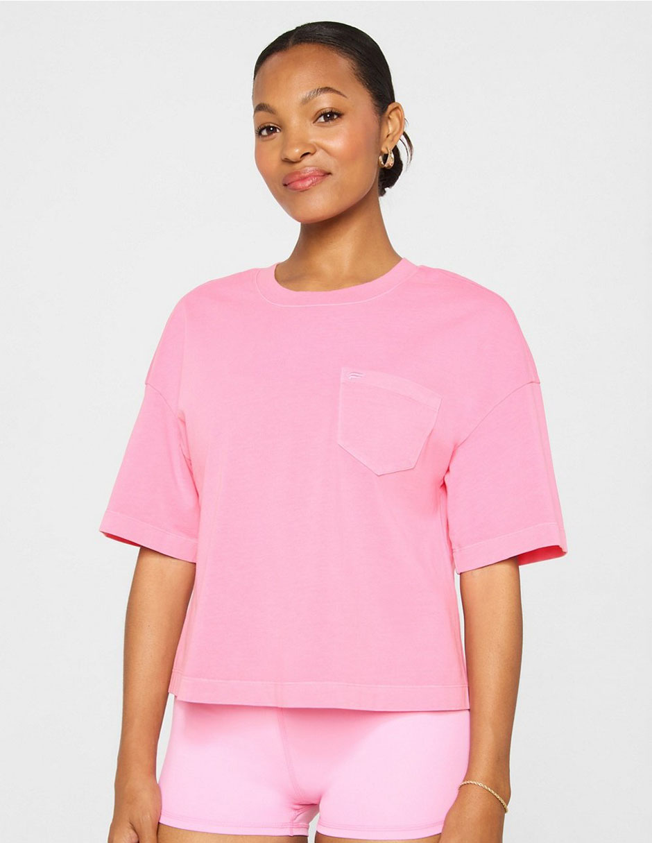Playera manga corta cuello redondo para mujer Playera manga corta cuello redondo para mujer