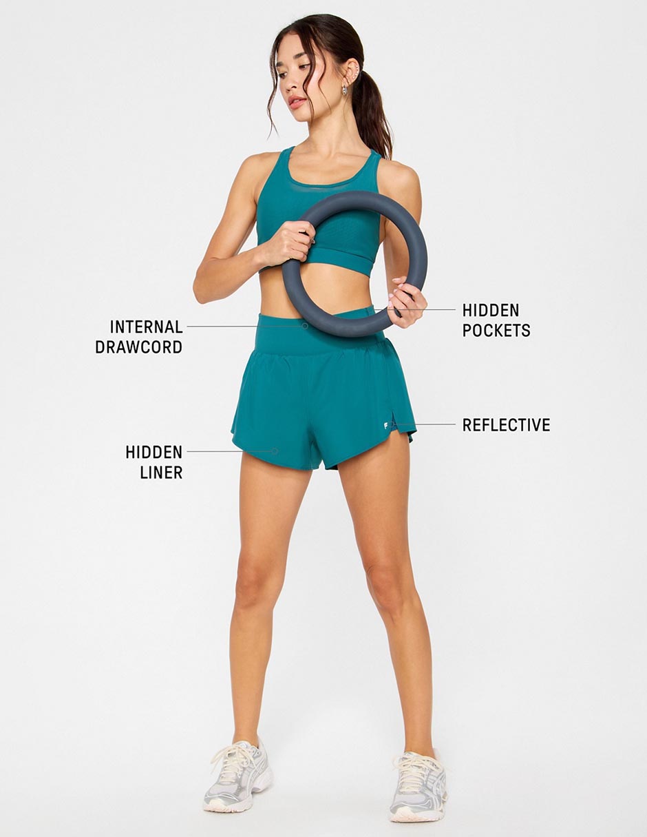 SHORT FABLETICS FL, XCH, VERDE BOTELLA