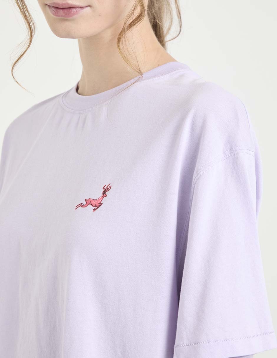 Playera manga corta cuello redondo para mujer 3