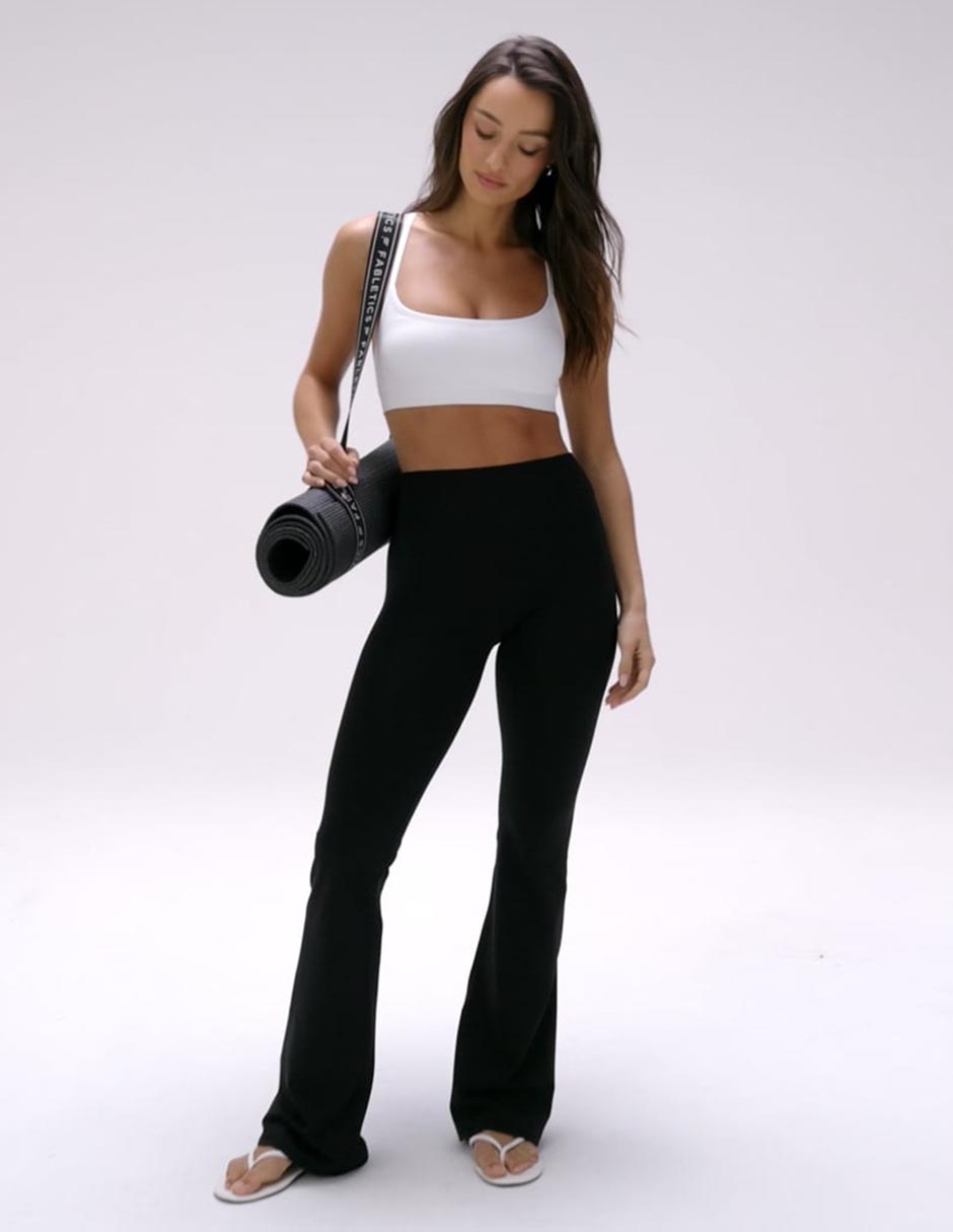 Pants regular con elástico para mujer 4