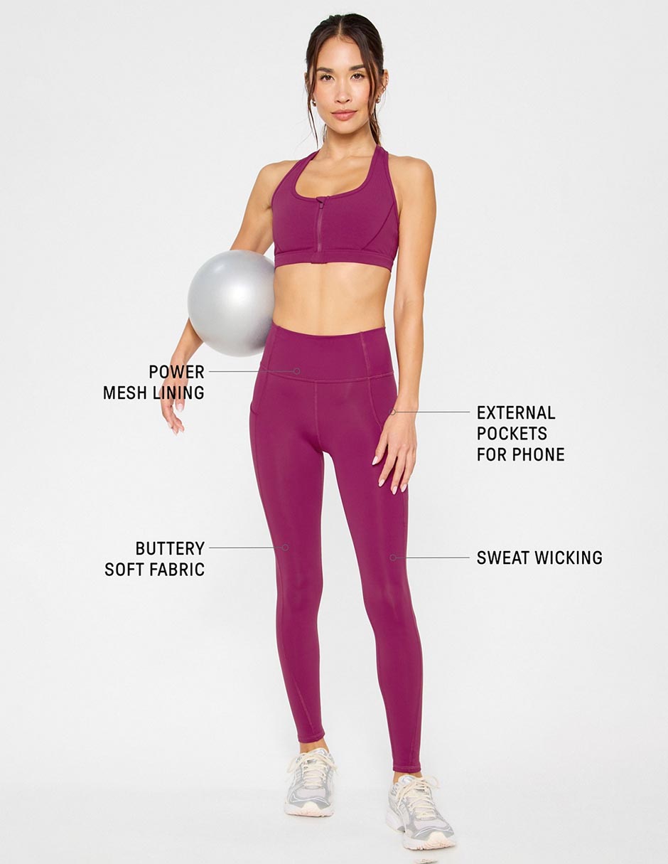 Legging cintura alta con elástico para mujer 4