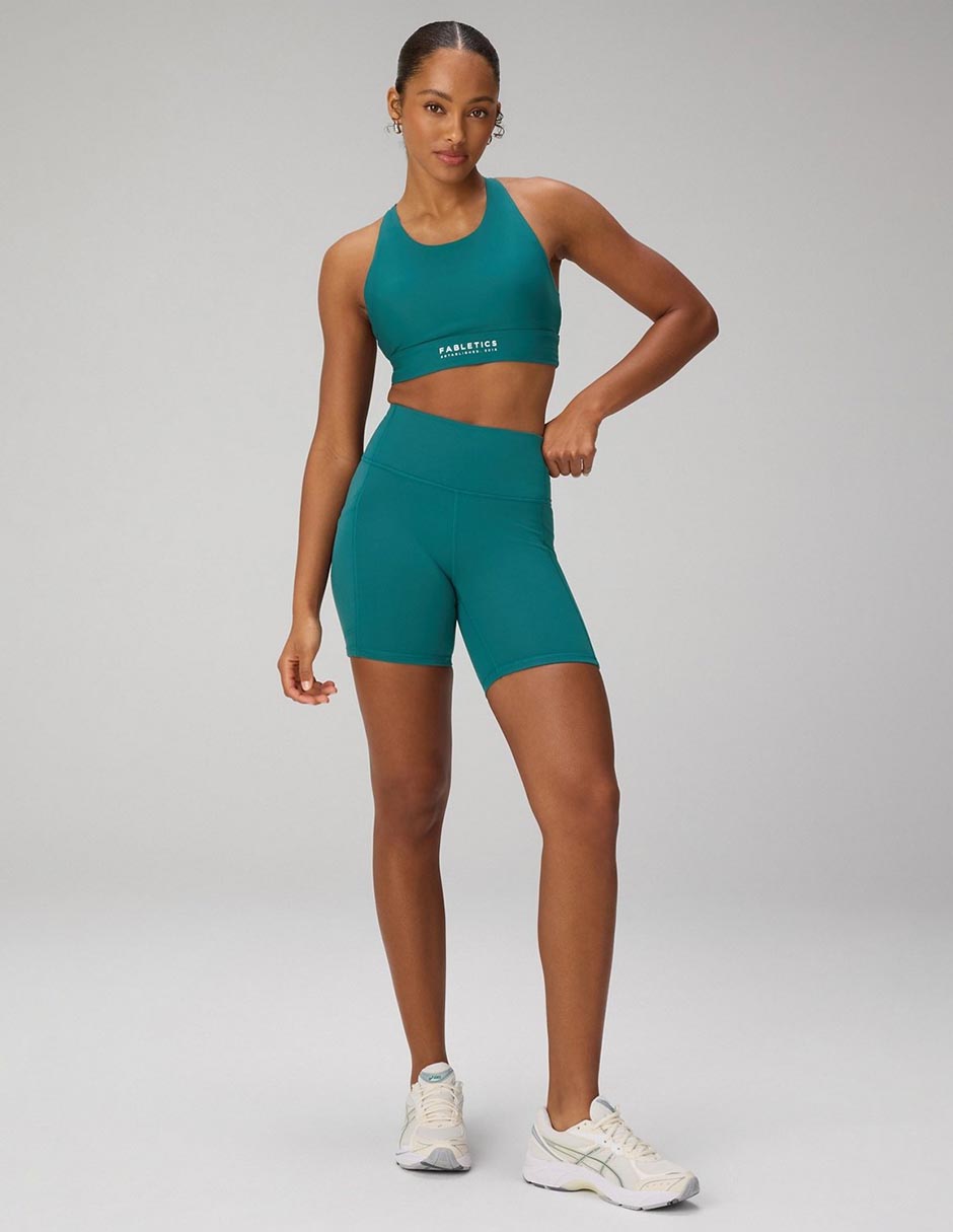 TOP FABLETICS FLAP, XCH, VERDE AZULADO