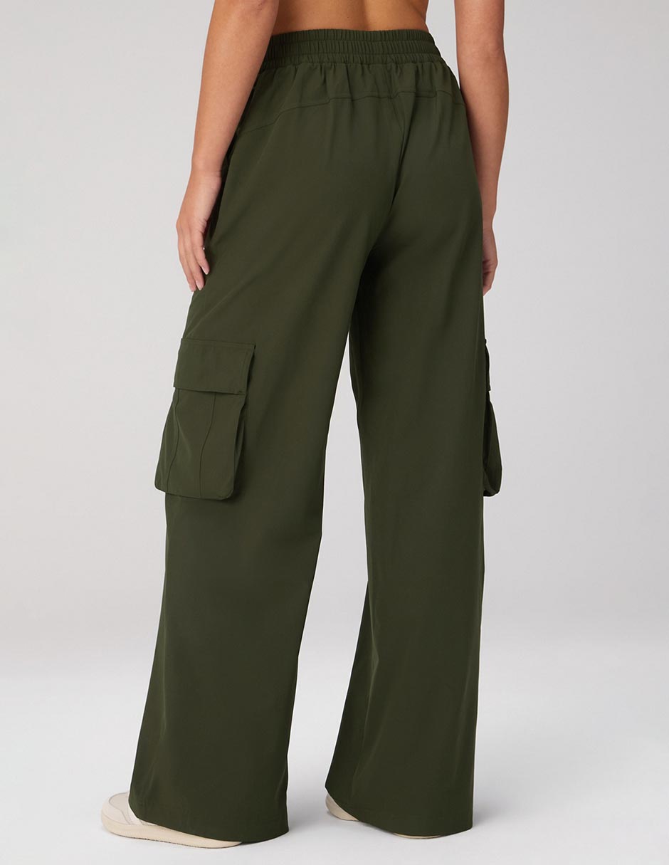 Pants regular con elástico para mujer 2