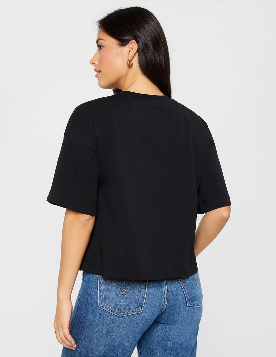 Playera manga corta cuello redondo para mujer 2