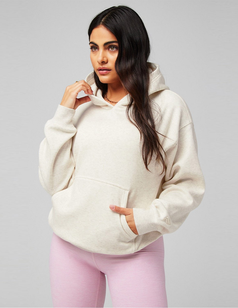 Sudadera con capucha y bolsa para mujer