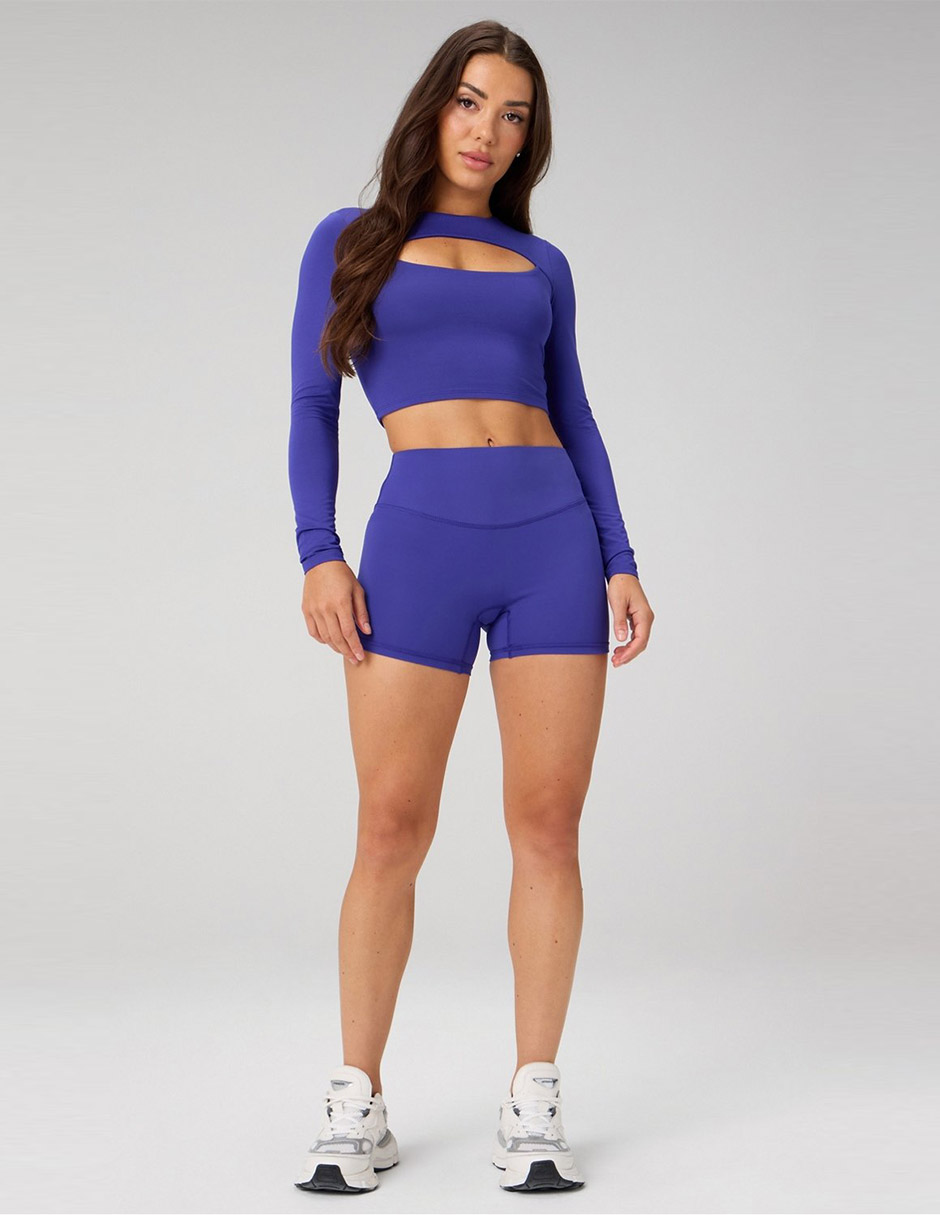 Playera manga larga cuello redondo para mujer 3